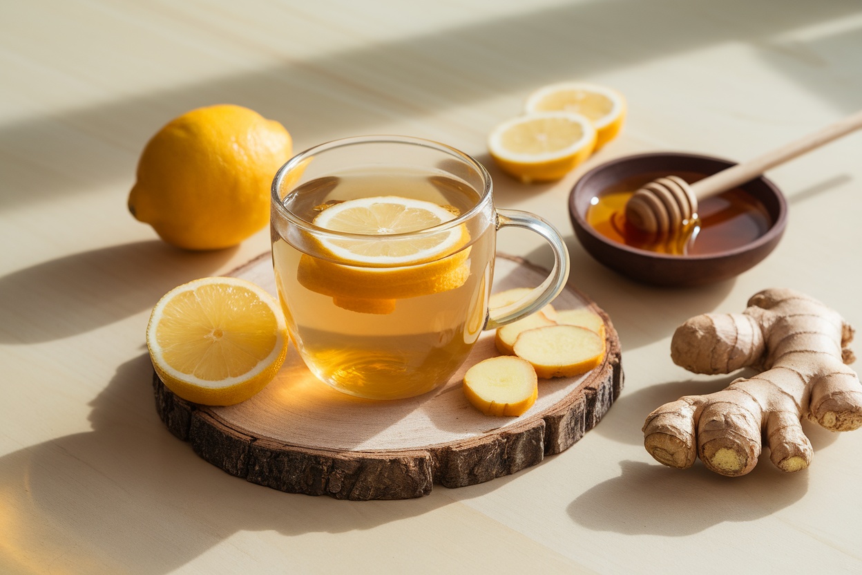 4 Ingredient Mounjaro Recipe with lemon, ginger, and honey