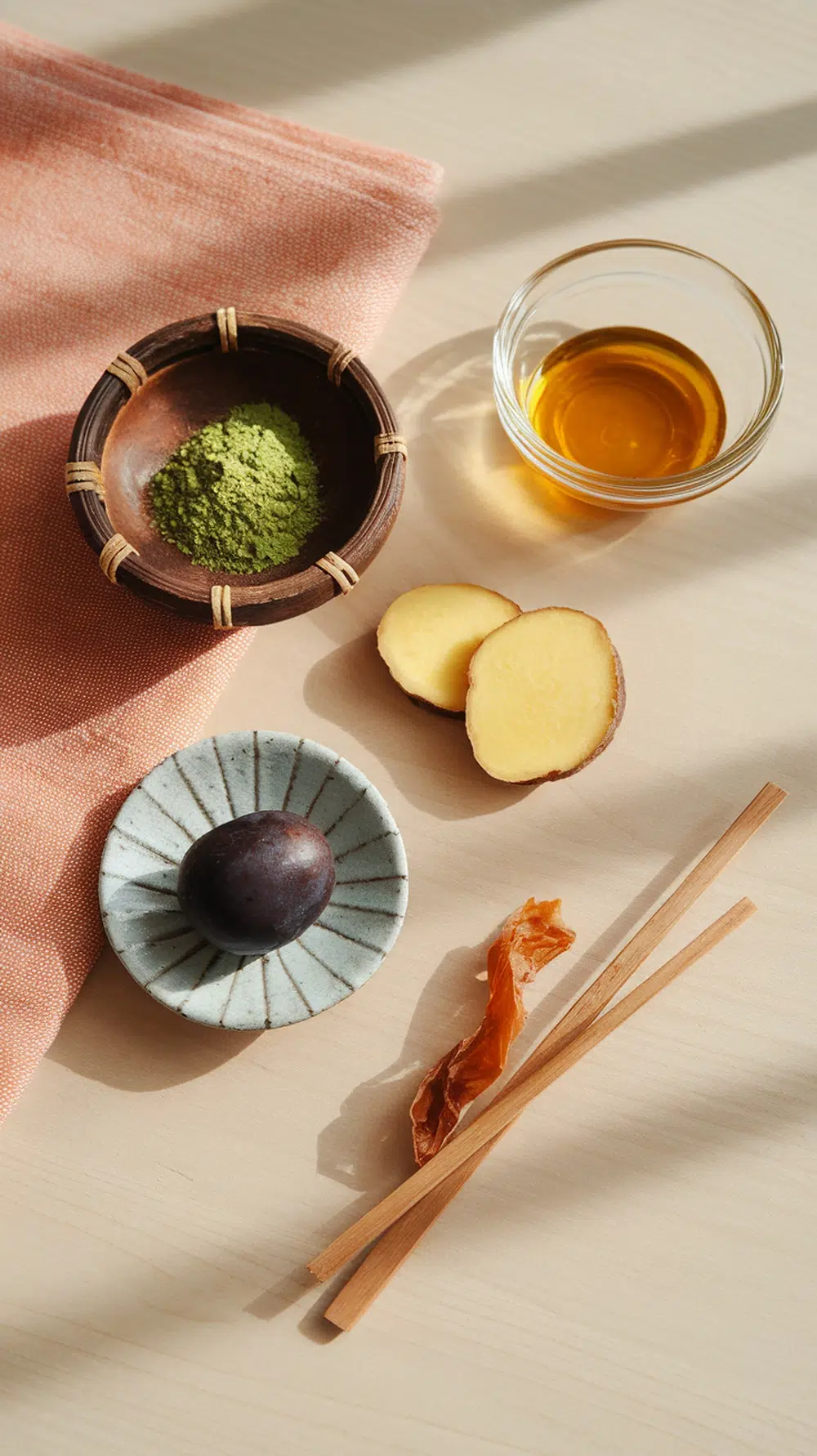 japanese mounjaro recipe key ingredients flatlay