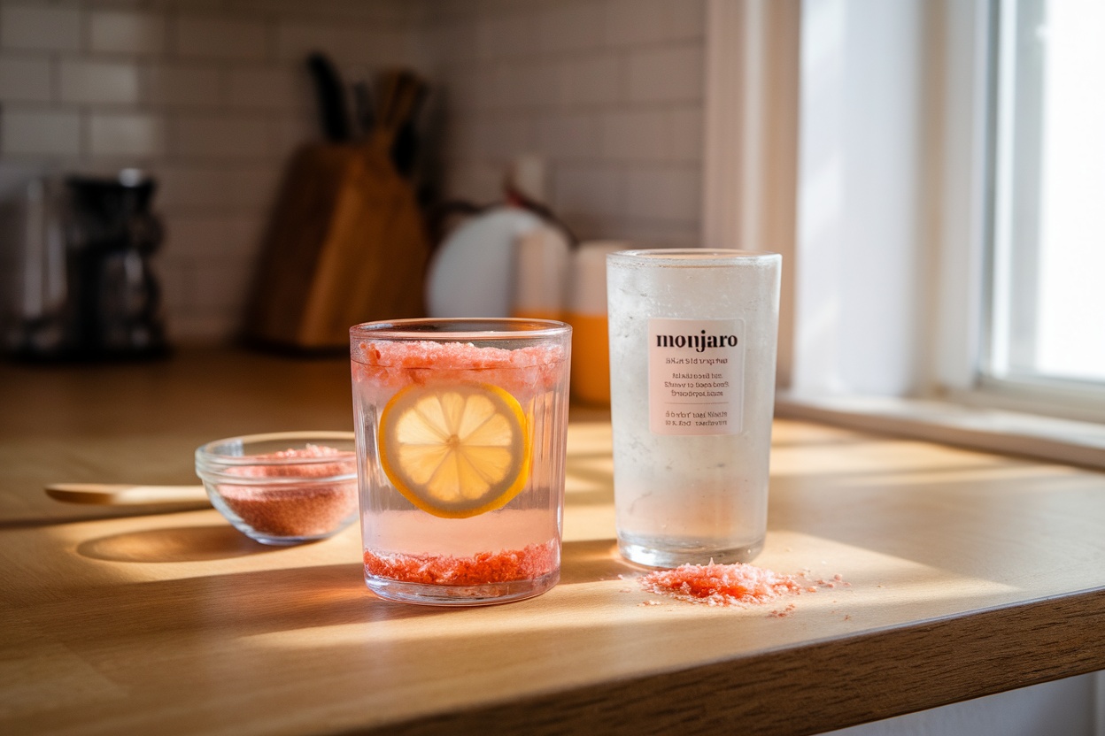 Pink Salt Trick Mounjaro Recipe and natural Mounjaro drink