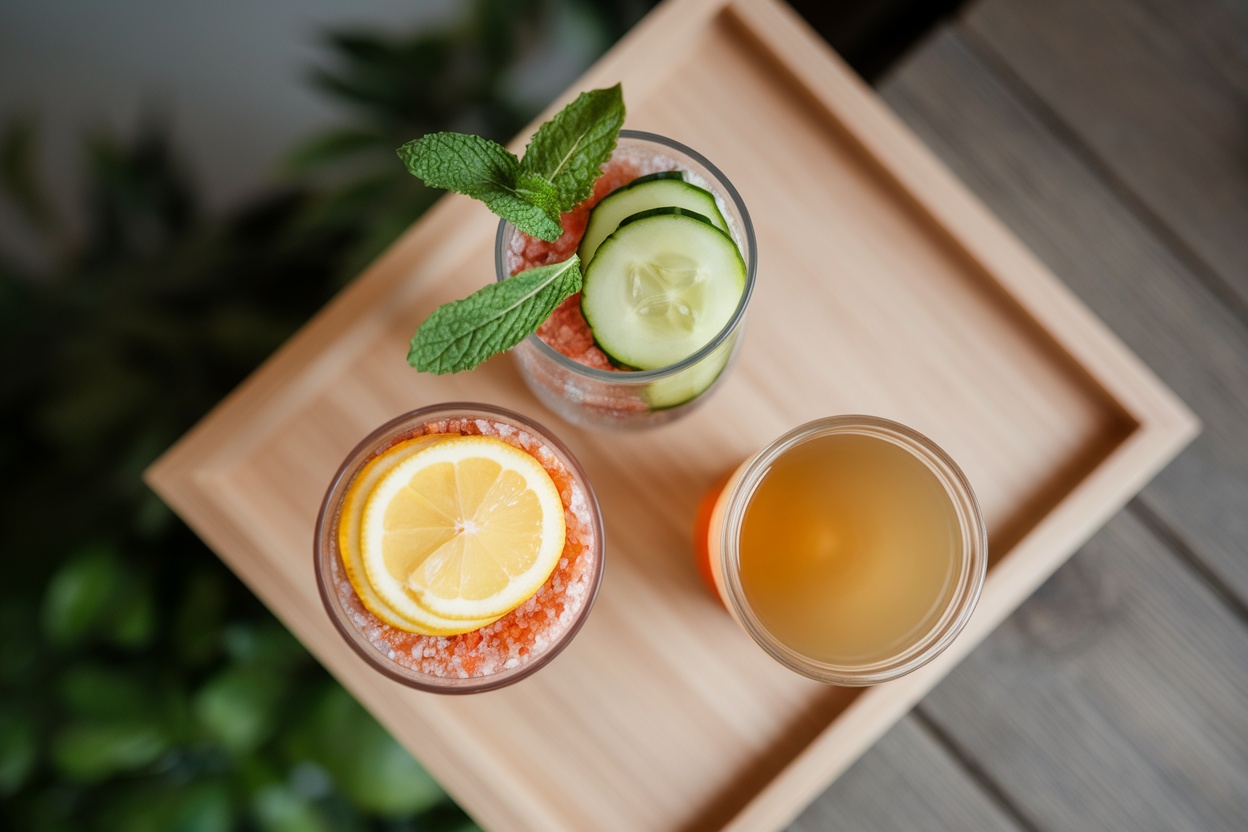 Three versions of the himalayan salt hack recipe