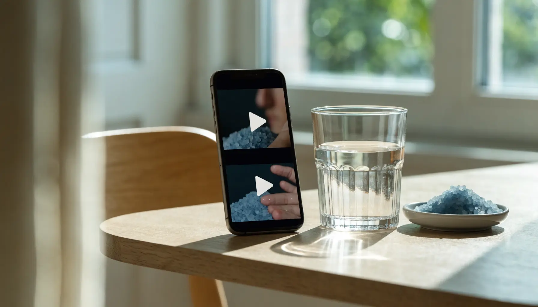Blue salt trick for ED social media trend